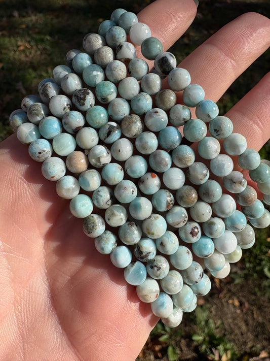 Larimar Bracelet 6mm