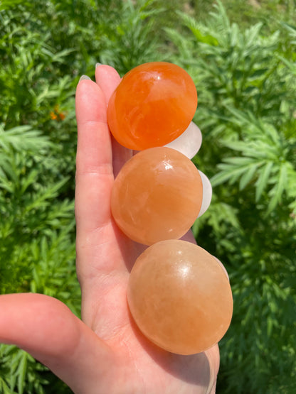 Selenite Mushroom (orange)