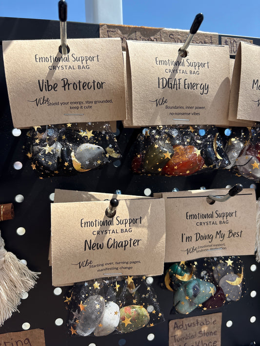 Emotional Support Crystal Bag