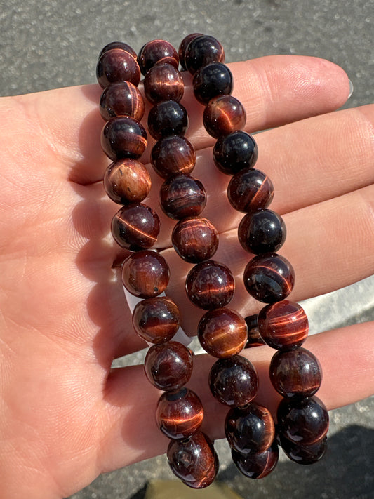 Red tigers eye bracelet 8mm