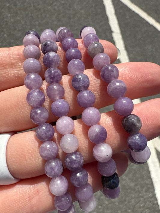 Lepidolite bracelet 6mm