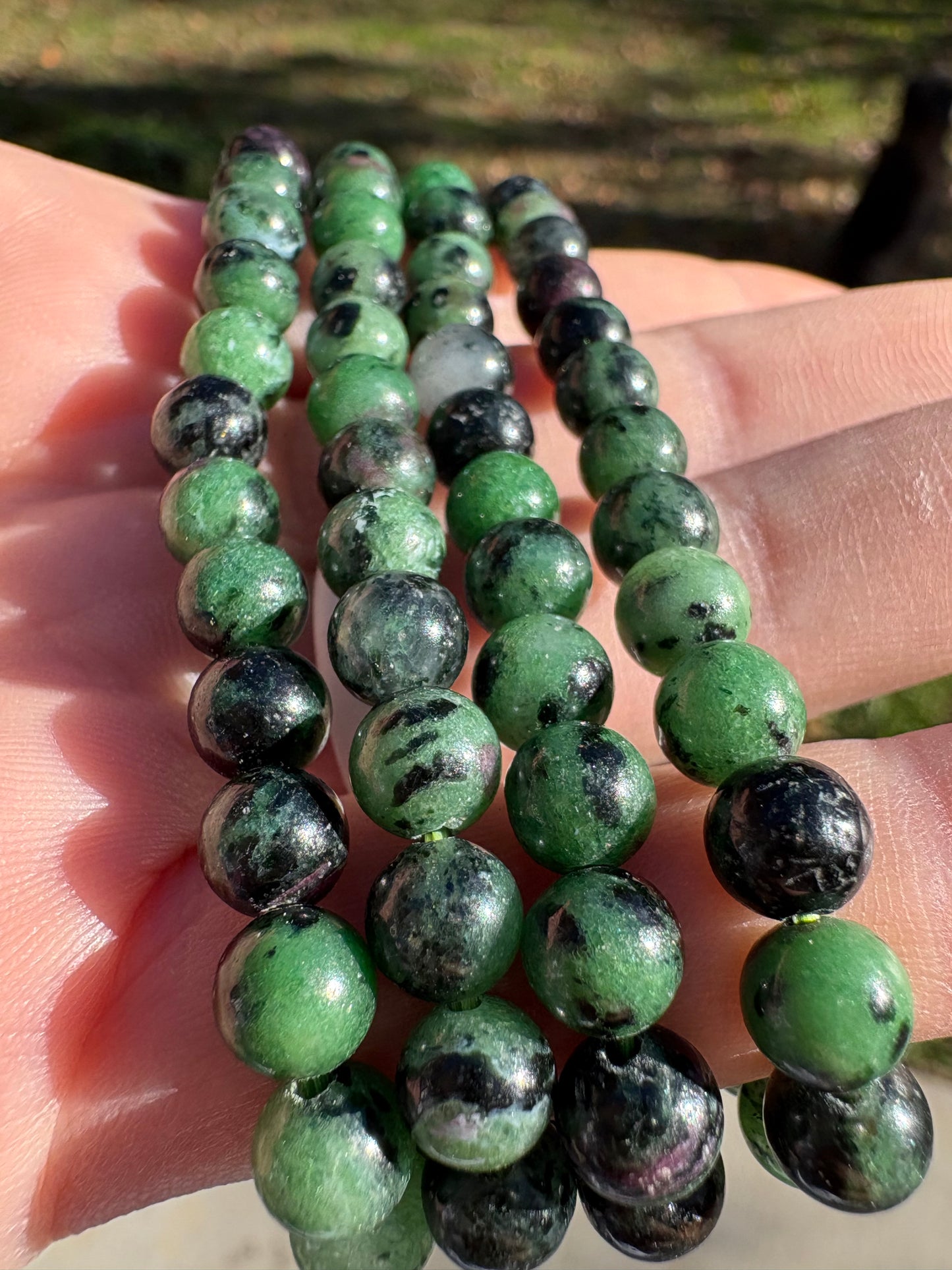 Ruby Zoisite Bracelet