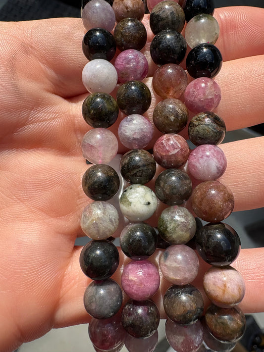 Multi Tourmaline bracelet 8mm