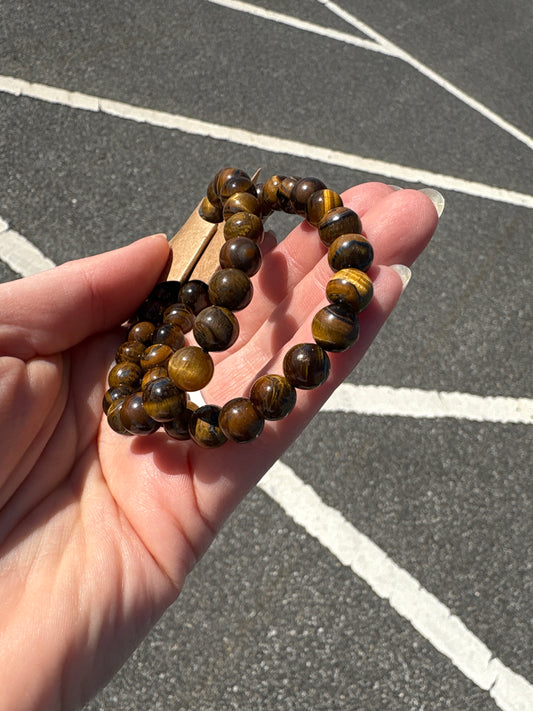 Yellow Tiger eye bracelet 8mm