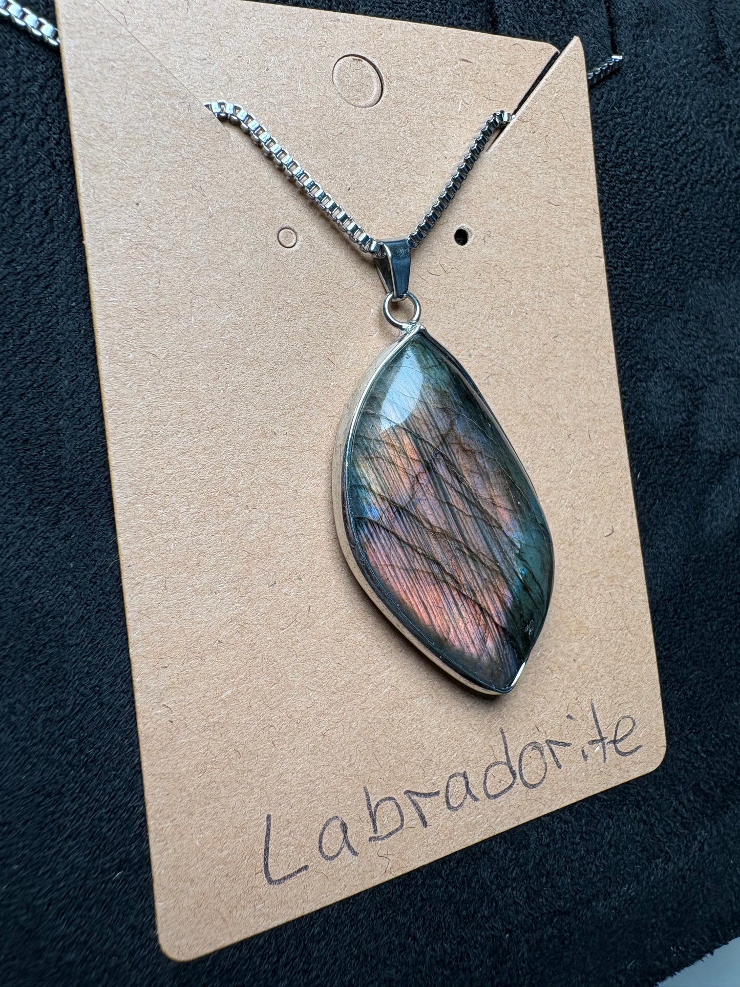 Labradorite Pendant Necklace #1 | Protection, Awakening, Transformation
