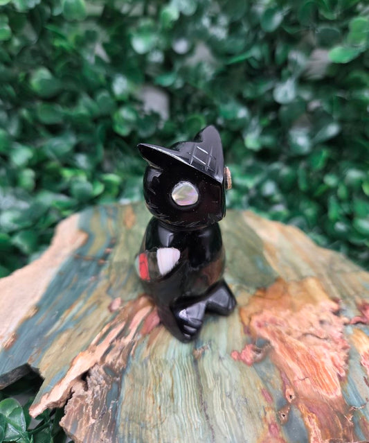 Spirit Owl (Silver Sheen Obsidian)