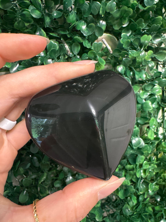 Rainbow Obsidian heart