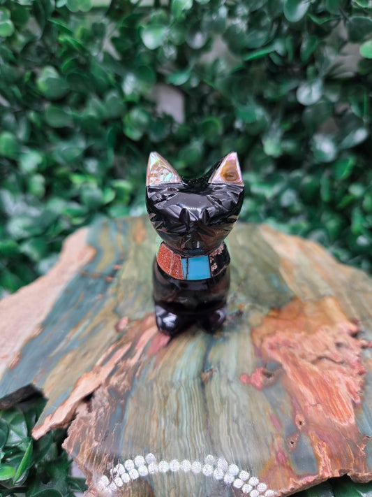 Spirit Cat (Silver Sheen Obsidian)