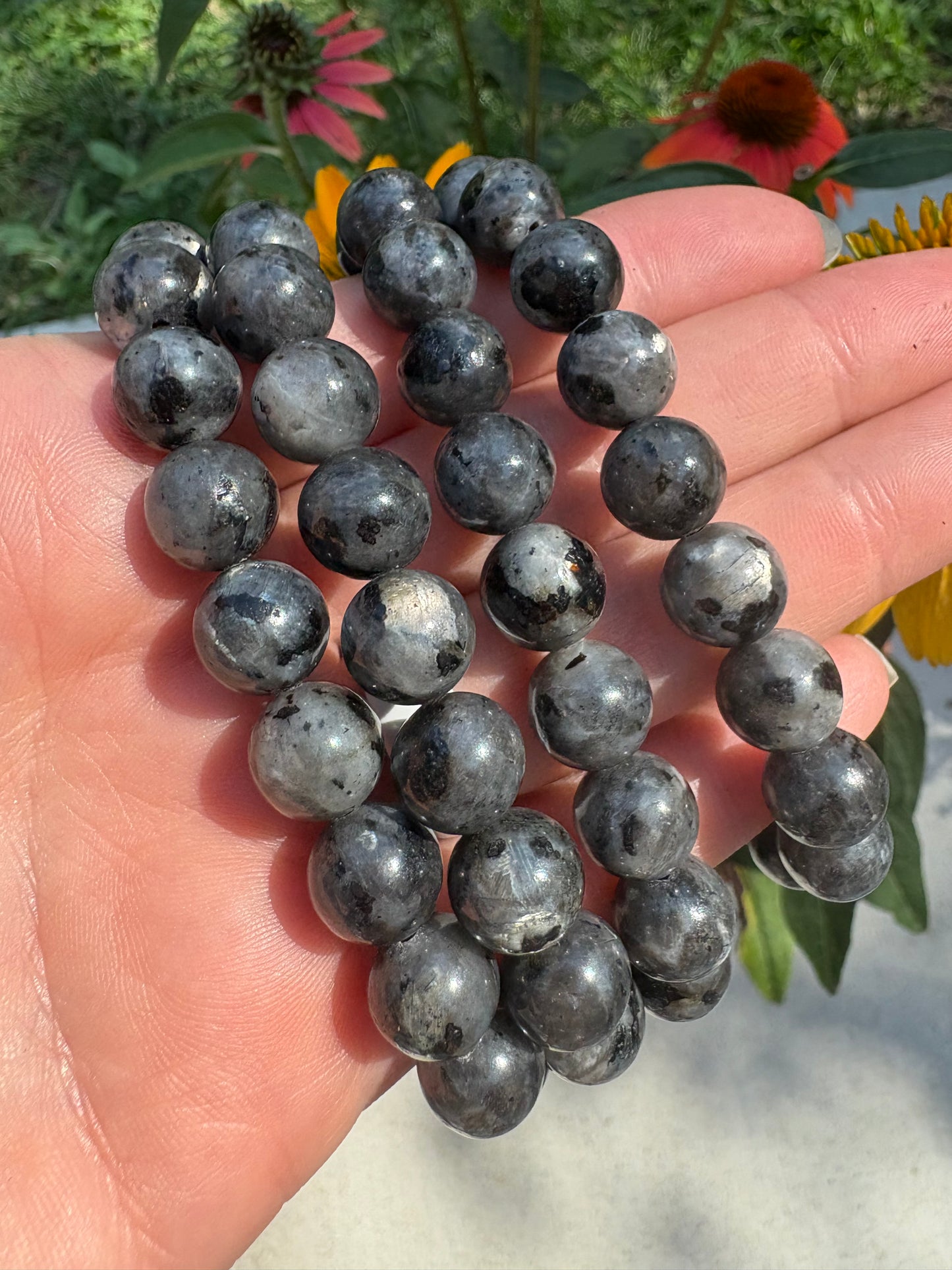 Larvikite bracelet 10mm