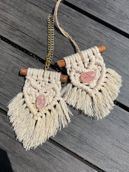 Mini Macramé with Rose Quartz