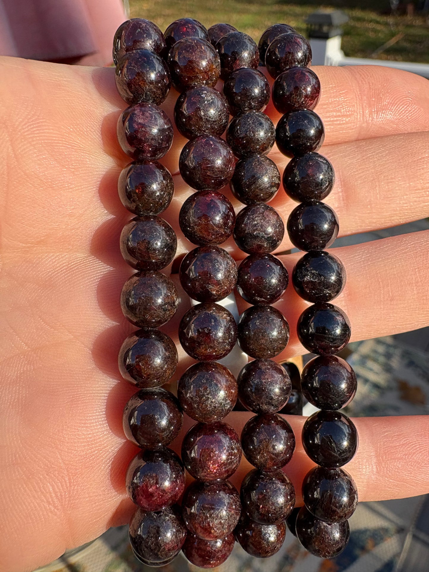 Garnet Bracelet 8mm