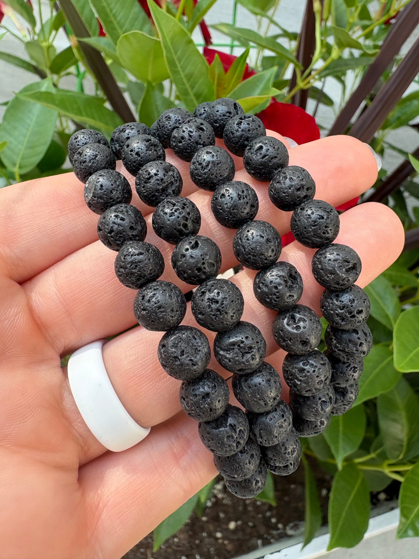 Lava Stone Bracelet 8mm