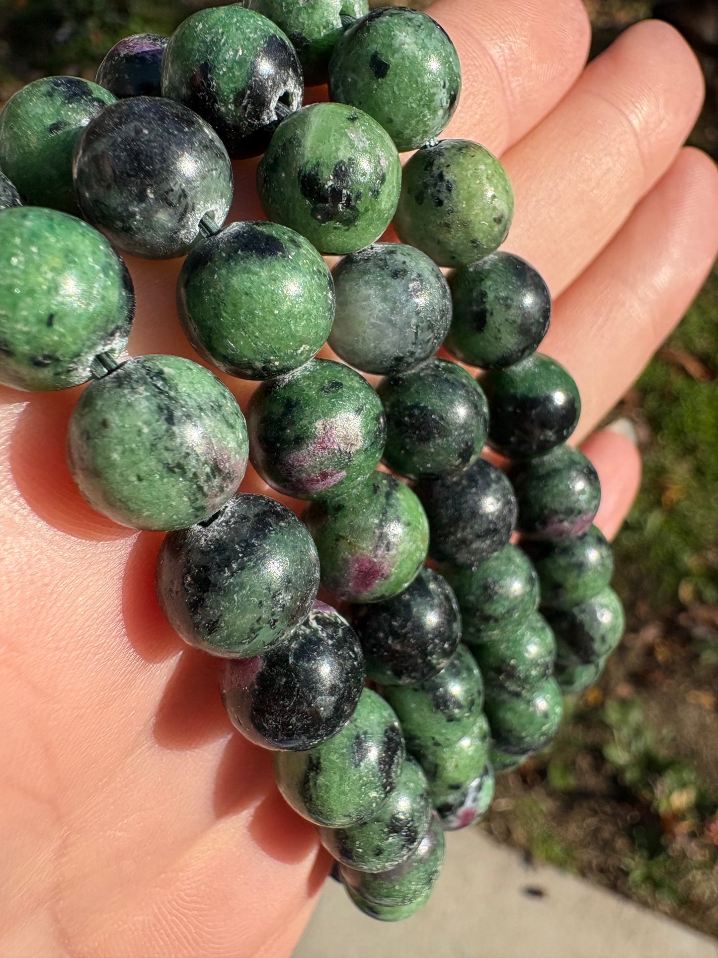 Ruby Zoisite Bracelet