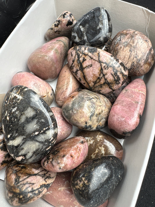 Rhodonite tumbled stone