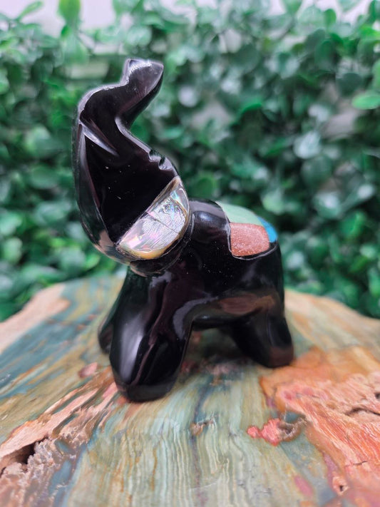 Spirit Elephant (Silver Sheen Obsidian)