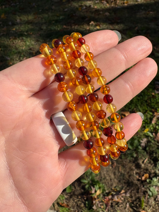 Mixed Amber (Natural) Bracelet