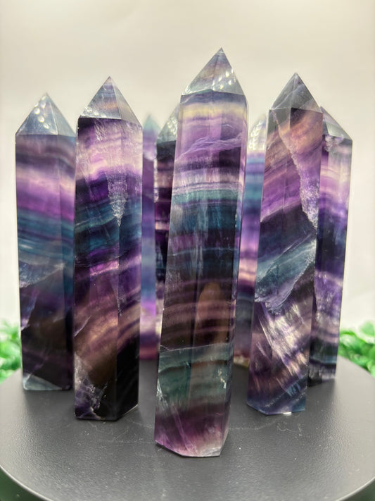 Rainbow Fluorite Tower/Point