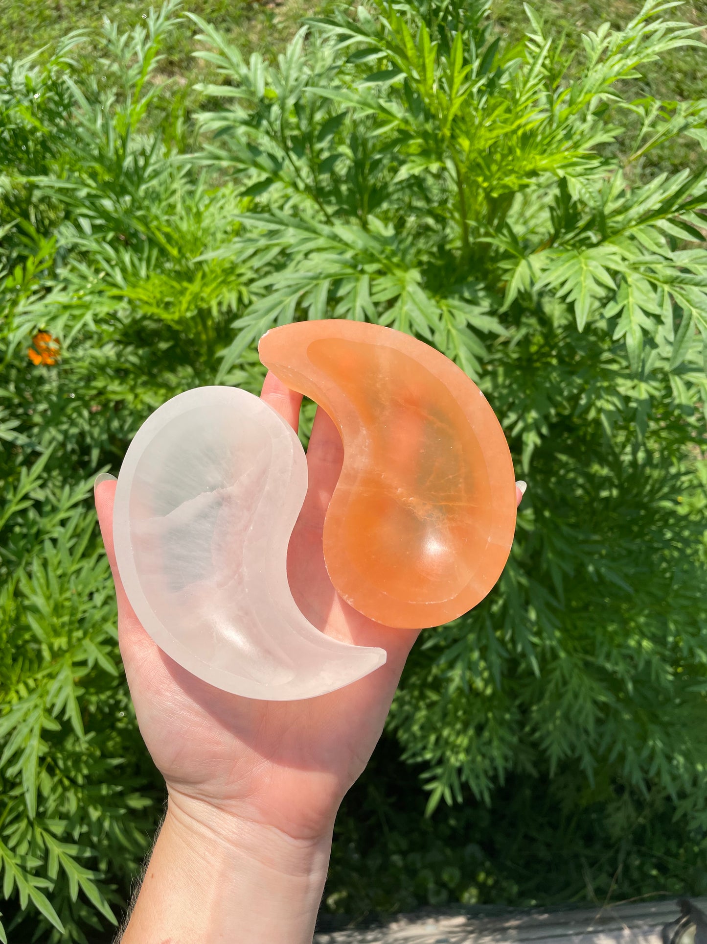 Yin Yang Selenite bowls