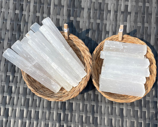 Selenite wands (Raw)