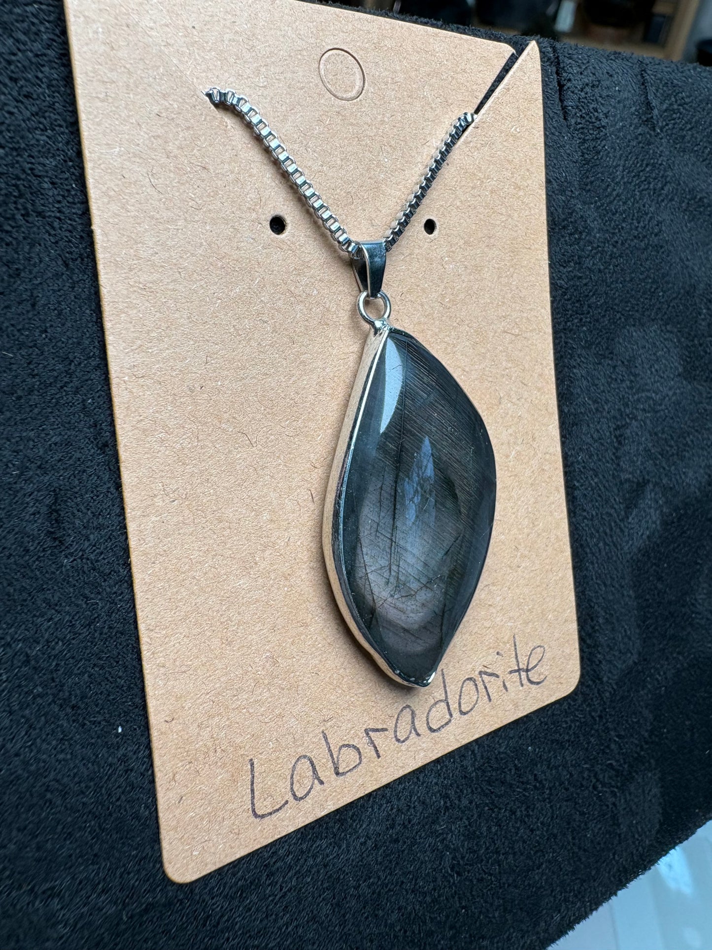 Labradorite Pendant Necklace #2 | Protection, Awakening, Transformation