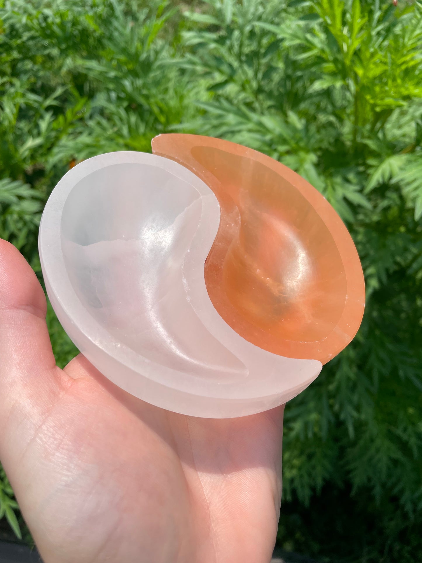 Yin Yang Selenite bowls