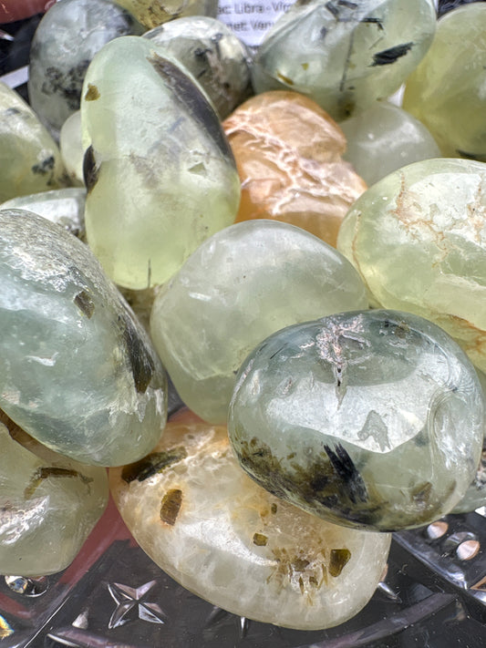 Prehnite tumbled stone ￼