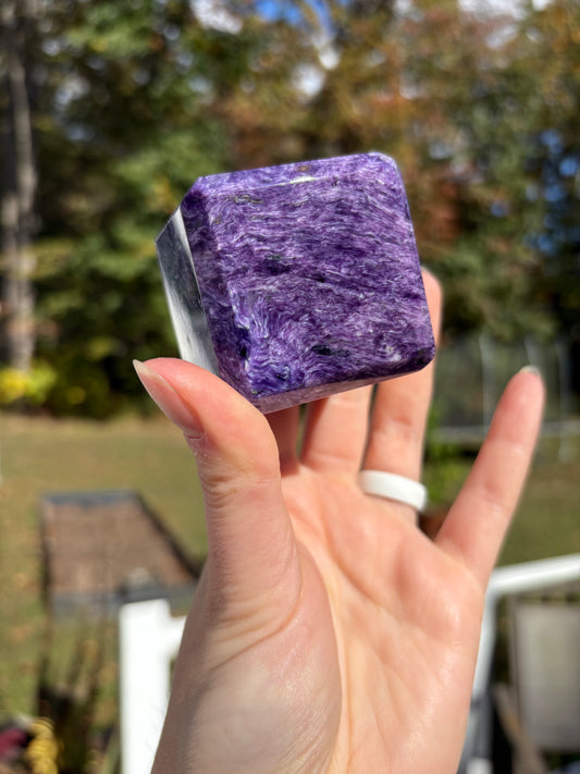 Charoite Cube