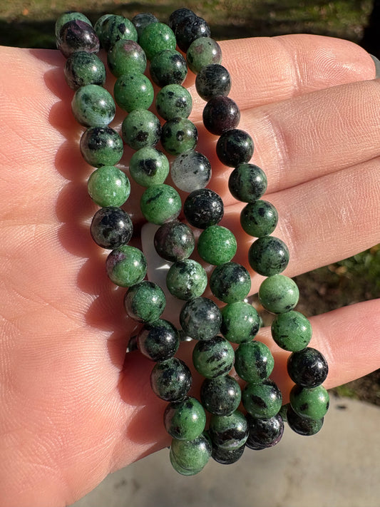 Ruby Zoisite Bracelet