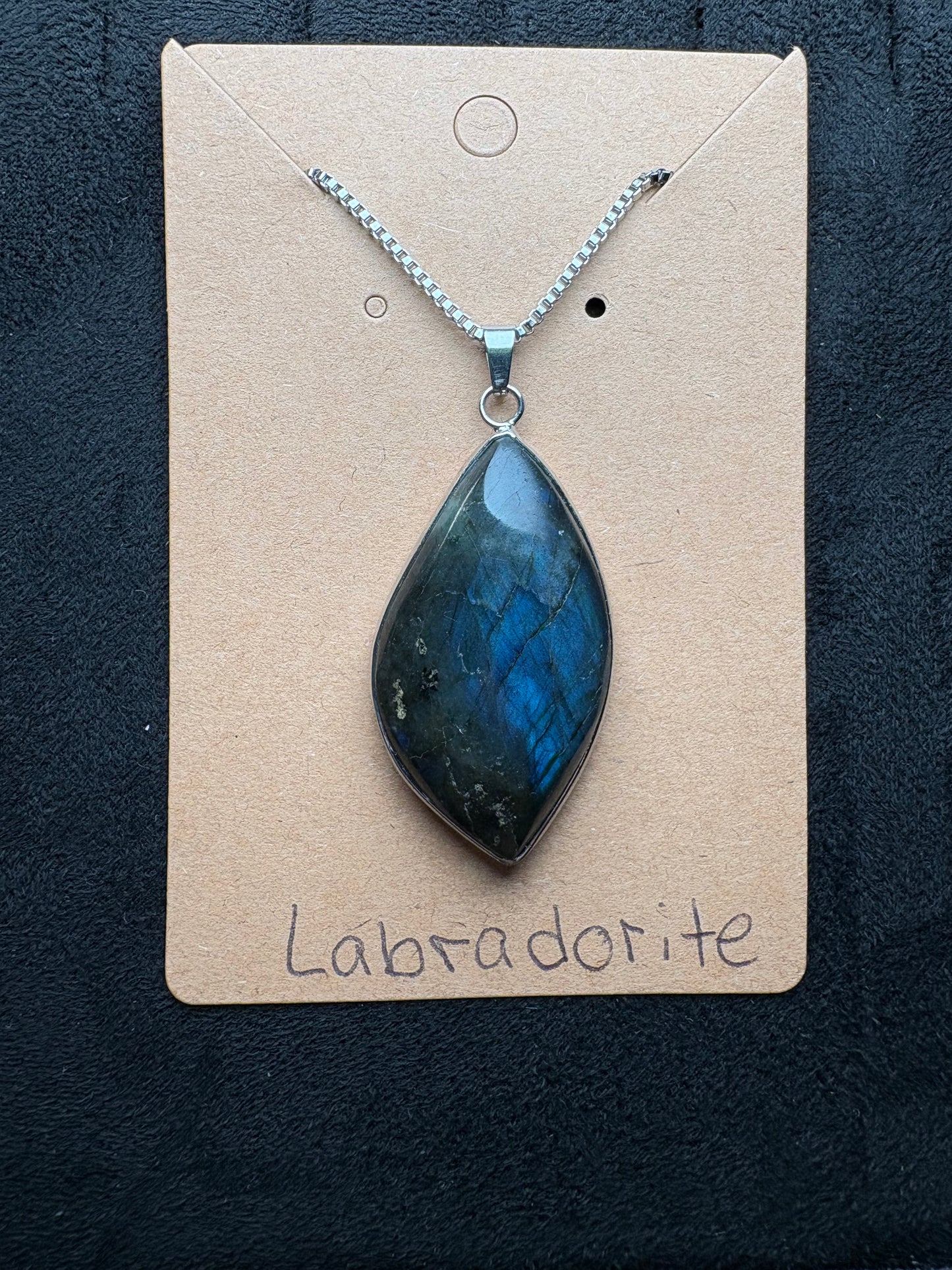 Labradorite Pendant Necklace #3 | Protection, Awakening, Transformation