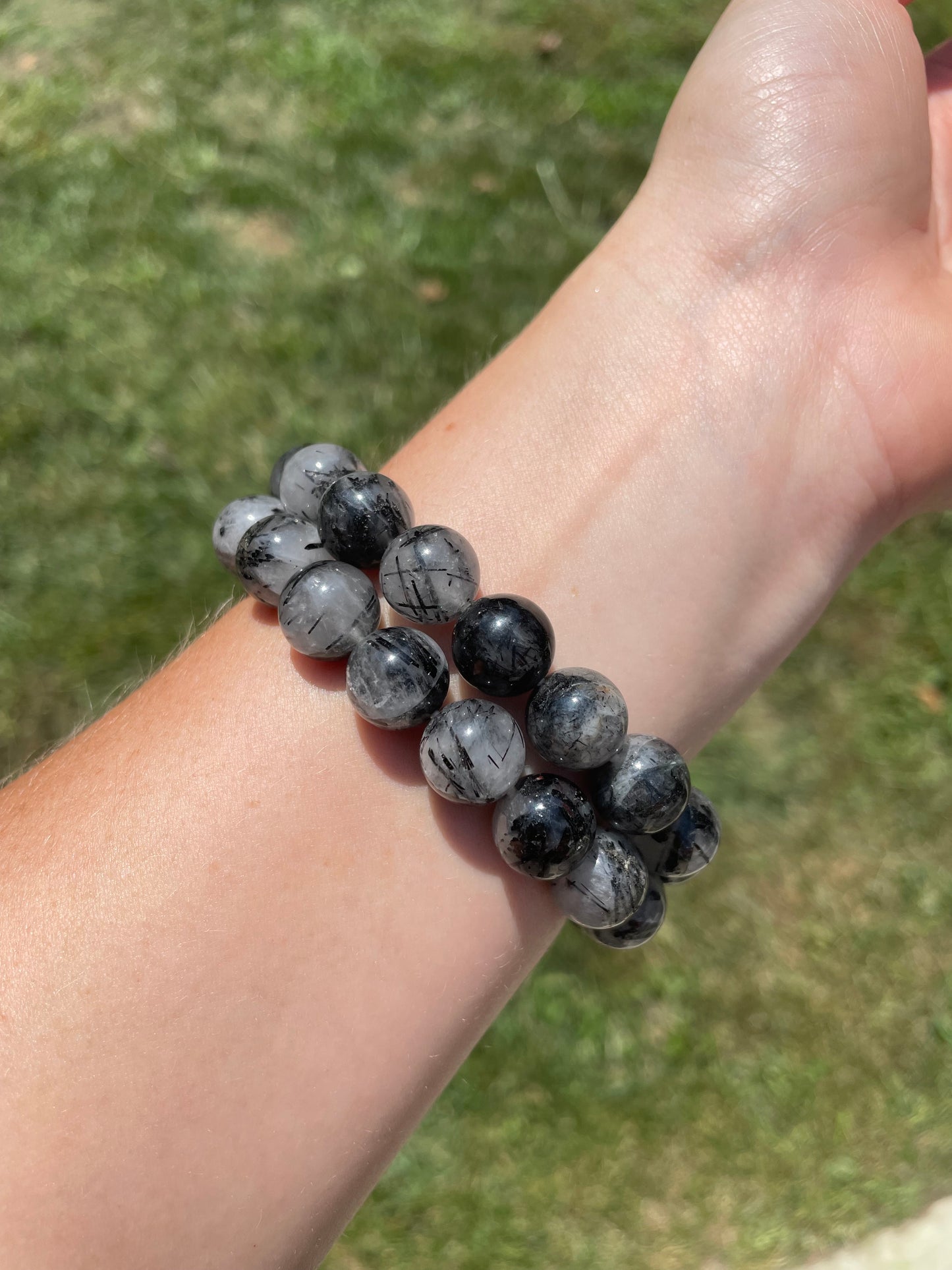 Black Tourmaline in Quartz