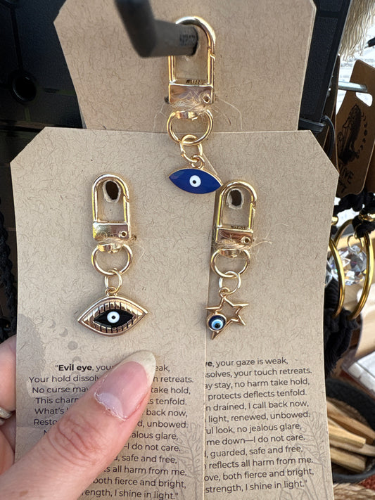 Evil eye keychain