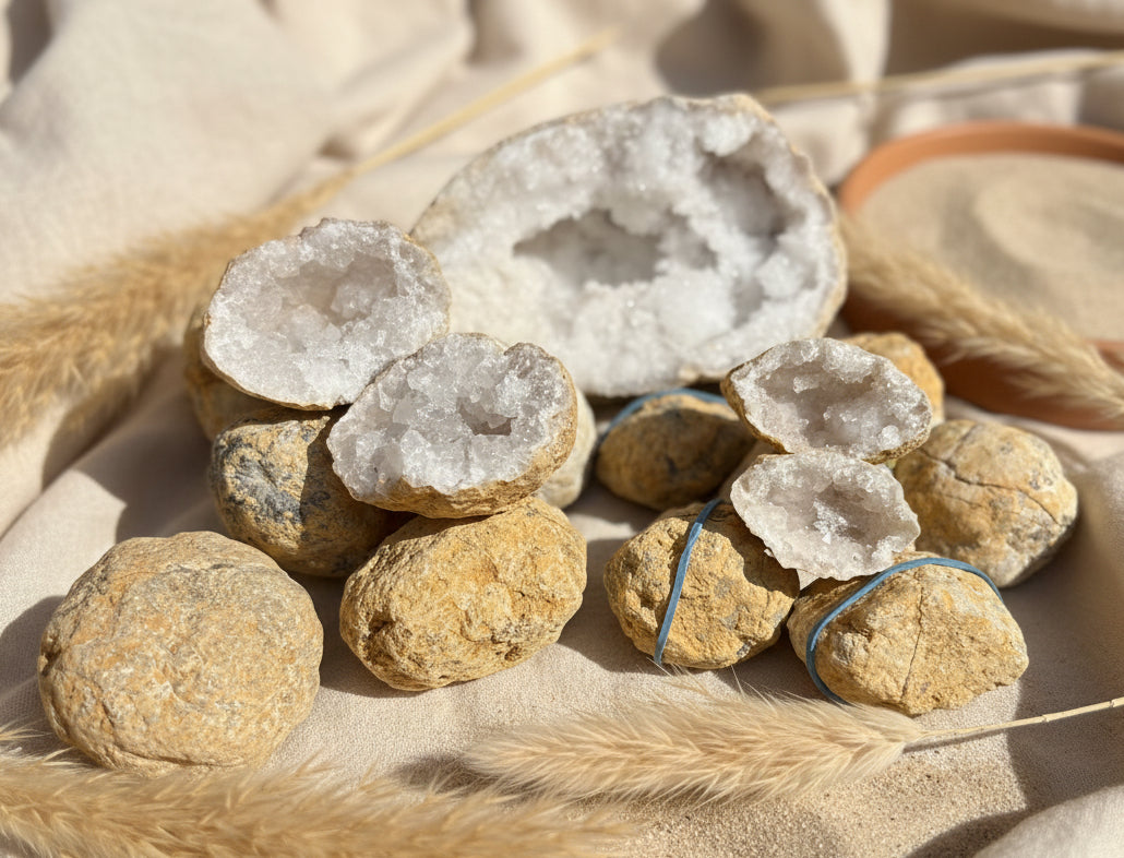 Clear Quartz Geodes (Morocco)