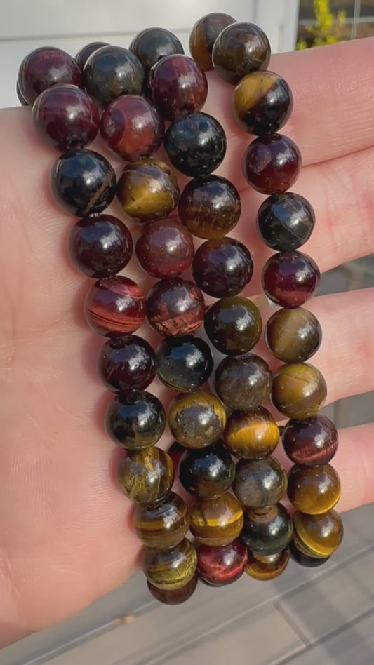 Multi Color Tiger’s Eye Bracelet